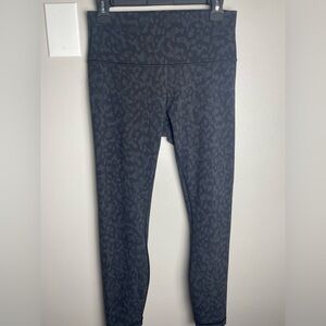 Lululemon Athletica Black Leopard Print Leggings